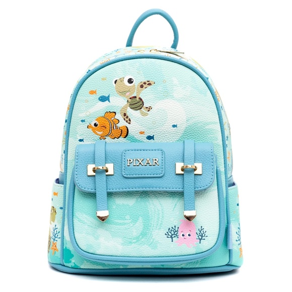 NEW WondaPop Disney’s Finding Nemo Vegan  Limited Edition Leather Mini Backpack - Picture 1 of 7